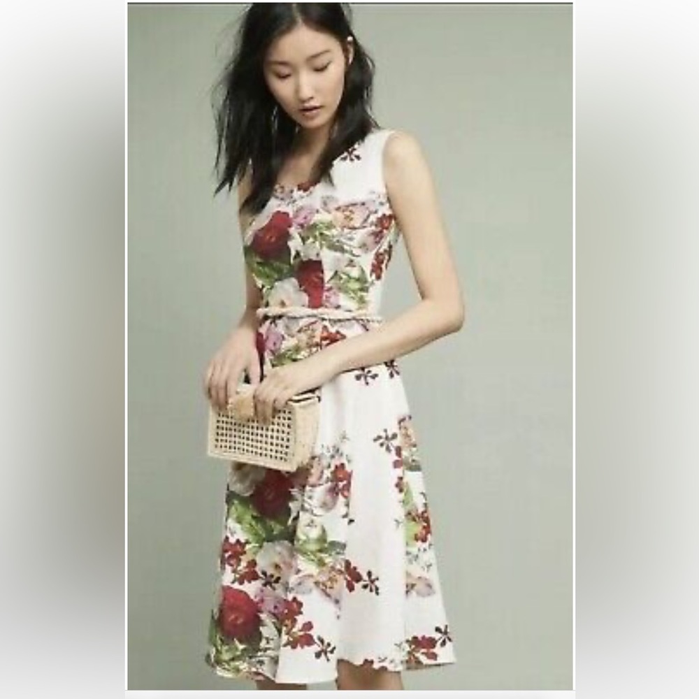 NWOT Anthropologie Eva Franco Linen Garden Dress
